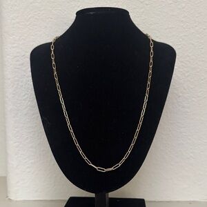 ABLE Gold-Filled Paperclip Necklace 18.5”